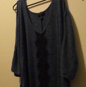 Sweater  Cold Shoulder Top